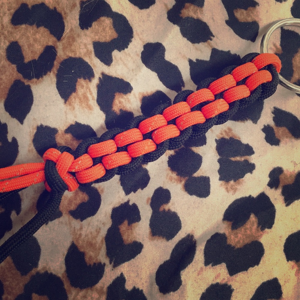 Black and Orange(reflective) KeyChain
